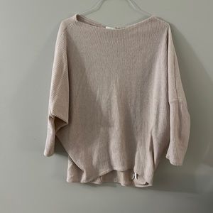 Cherish cream scoop neck sweater.